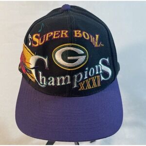 VTG Super Bowl XXXI 31 Green Bay Packers Champions Mardi Gras Hat 1997